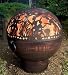 Weather-Resistant Large Outdoor Moon Party Fire Bowl With Cutouts