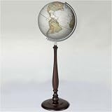 National Geographic/Artline Globes 101221S 12 inch The Executive, Wood Floor Stand Non-Illuminated