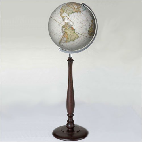 National Geographic/Artline Globes 101221S 12 inch The Executive, Wood Floor Stand Non-Illuminated
