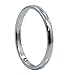 2MM White Tungsten Carbide Polished Classic Wedding Ring Band Size 6