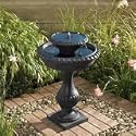 Smart Solar/Smart Solar 27470R01 Blenheim Two-Tier Solar Fountain. Black