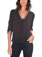 Bleu Marine Blusa Nina (Negro)