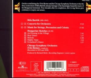 Bartók: Concerto for Orchestra; Music for Strings, Percussion and Celesta; Hungarian Sketches under The Classical Store