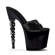 Ellie Shoes Women's 757-VANITY 7.5" Dice Heel Mule
