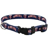 Minnesota Twins Adjustable Dog Collar (Large)