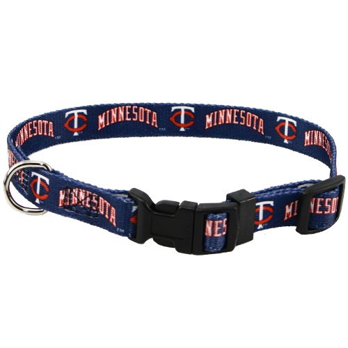 Minnesota Twins Adjustable Dog Collar (Large)