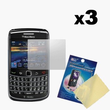Cbus Wireless Three LCD Screen Guards / Protectors for RIM BlackBerry Bold 9700 / 9780