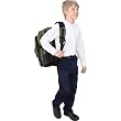 French Toast Flat Front Double Knee Twill Pant for Boys - Husky sizes