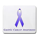Gastric Cancer Awareness Ribbon Mouse Pad