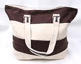Saddle Blanket Women's Bag-Brown, cream strips