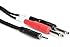 Hosa CMP153 Y Cable 1/8 Inch TRS to Dual 1/4 Inch TS Cable - 3 Foot