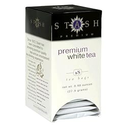 Stash Premium Organic Premium White Tea, Tea Bags, 18-Count Boxes (Pack of 6)