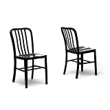 Baxton Studio Aluminum Cafe Chair