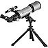 BARSKA Starwatcher 400x70mm Refractor Telescope w/ Tabletop Tripod & Carry Case