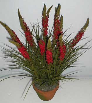 24" Silk Torch Flower and Wild Grass (red)