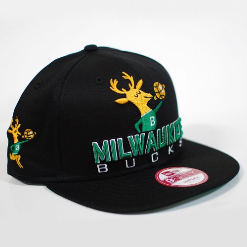 Milwaukee Bucks Retro Chop 9FIFTY Snapback Hat Cap