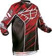 Fly Racing F-16 Jersey , Color: Red/Black, Size: Lg XF363-1102L