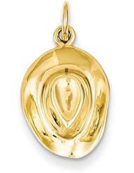 14k Yellow Gold Hat Charm