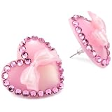 <b>TARINA TARANTINO Classic Pink Lucite Post Hear</b>