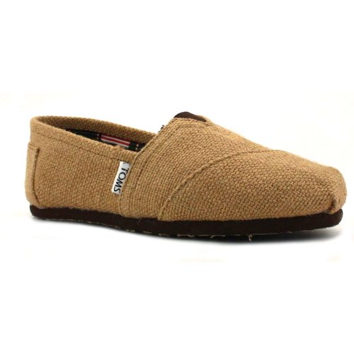 Toms Burlap Mens Slipons Natural 10 UK