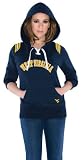 West Virginia Mountaineers Women's Laced Up Fleece Hooded Sweatshirt - by Alyssa Milano