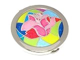 Mosaic Flower Deco Compact Mirror Jewelry