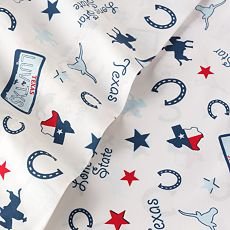 Texas Lone Star State Sheet Set 200 Thread Count - Twin