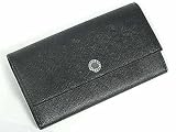 (ブルガリ)BVLGARI グレインレザー ホック式二つ折り長財布 27749 ブラック 並行輸入品
