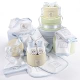 Patty Cake Blue Nine-Piece Layette Set in Keepsake Gift Box Tower