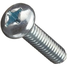 ASME B18.6.3 Zinc Plated Steel Pan Head Machine Screw, Phillips Drive