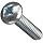 ASME B18.6.3 Zinc Plated Steel Pan Head Machine Screw, Phillips Drive