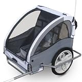 Fahrradanh�nger f�r 2 Kinder Jogger Kinderfahrradanh�nger Anh�nger Kinderanh�nger