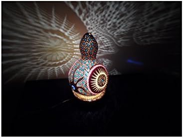 Handmade Gourd Lantern Gourd Lamp Made from natural organic calabash Bohemian Table Lamp Bohemian Decor Interior Design Home Decrations