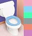 Convenient TOWEL TOILET SEAT COVER, WARM, WASHABLE - Assorted Colors