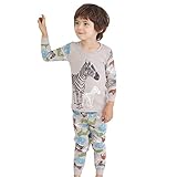 Tory Bam Boys Toddler Thermal Underwear Sets Long Sleeve Underwear safari Medium (3-4 Years)