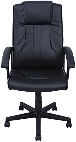 Ergonomic Black Leather Office Executive Chair Computer Hydraulic