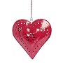 Red Hanging Heart Tealight Holder