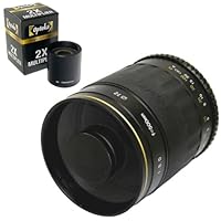 Opteka 500mm / 1000mm High Definition Mirror Telephoto Lens for Nikon D3, D3S, D3X, D40, D40x, D50, D60, D70, D80, D90, D100, D200, D300, D300S, D700, D3000, D3100, D5000 and D7000 Digital SLR Cameras
