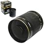 Opteka 500mm / 1000mm High Definition Mirror Telephoto Lens for Nikon D3, D3S, D3X, D40, D40x, D50, D60, D70, D80, D90, D100, D200, D300, D300S, D700, D3000, D3100, D5000 & D7000 Digital SLR Cameras