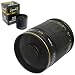 Opteka 500mm / 1000mm High Definition Mirror Telephoto Lens for Nikon D3, D3S, D3X, D40, D40x, D50, D60, D70, D80, D90, D100, D200, D300, D300S, D700, D3000, D3100, D5000 & D7000 Digital SLR Cameras