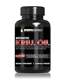 #1 Pure Antarctic Krill Oil with Astaxanthin; Double-Strength with 1000mg of Superba® Krill Oil per liquid softgel; Contains the Highest levels of Omega-3s, Phospholipids and Astaxanthin per softgel; 60 Liquid Softgels, 2 month Supply!