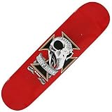 Birdhouse Skull 2 - Tony Hawk Mini Skateboard Deck - 7.38 in. x 30.88 in. - Red