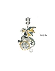 7.85 Carat Color diamond Dragon Hip Hop Pendant in 10k White gold
