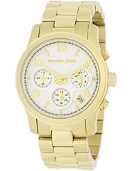 Michael Kors Womens MK5305 Gold Runway Mother-Of-Pearl Dial Watch