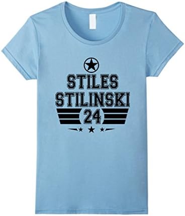 Women's stiles stilinski shirt Large Baby Blue