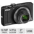 Nikon COOLPIX S8200 16.1 MP CMOS Digital Camera with 14x Optical Zoom NIKKOR ED Glass Lens and Full HD 1080p Video (Black)