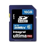 Integral - Tarjeta de memoria SDHC 16 GB clase 10