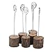 OULII Wooden Table Number Holders Stands for Wedding Decorations Pack of 6