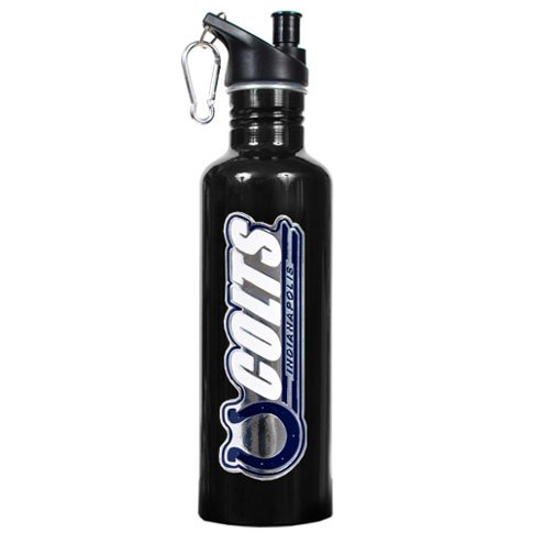 Indianapolis Colts 26oz Stainless Steel Water Bottle (Black)