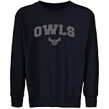 NCAA Rice Owls Youth Navy Blue Logo Arch Crew Neck Fleece Sweatshirt